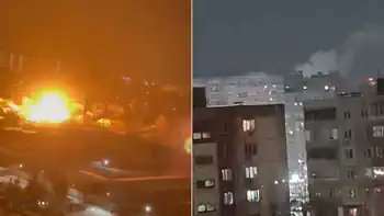 俄羅斯官員11日表示，烏克蘭無人機對俄羅斯城市佛洛尼斯州發動襲擊，造成1人死亡、3人受傷。(X@ehorussia)