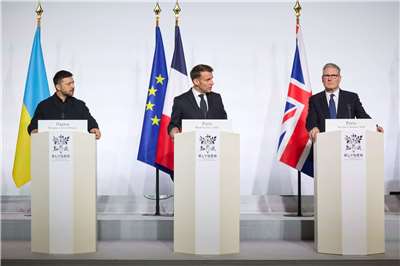 支持烏克蘭的「志願者聯盟」(Coalition of the Willing)峰會6日在法國巴黎舉行。 (圖:X@ZelenskyyUa)