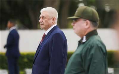 俄羅斯內政部長柯洛科采夫(Vladimir Kolokoltsev)20日訪問古巴。