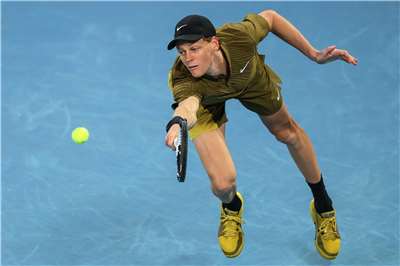 義大利名將辛納(Jannik Sinner)晉級澳網第三輪。