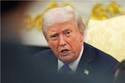 美國總統川普(Donald Trump)15日宣布加薩走廊(Gaza Strip)「和平理事會」(Board of Peace)成立。資料照。(美聯社/達志影像)