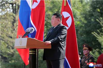 北韓領導人金正恩(Kim Jong Un)。