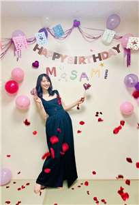 日本女演員長澤雅美去年6月3日慶生畫面。(X平台)