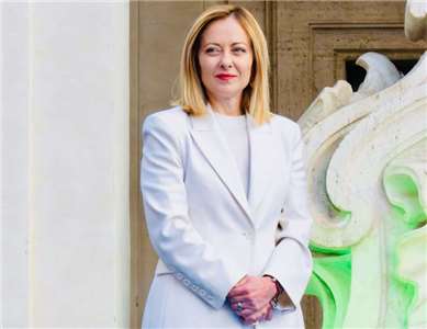 義大利總理梅洛尼(Giorgia Meloni)。(圖:中央社資料照片)