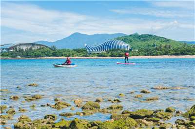 後灣水域平靜 冬天也能做水上活動   本照片轉載自墾管處官網