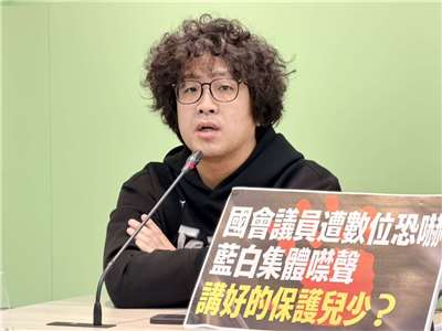 民進黨立委沈伯洋。(鄭佑漢 攝)