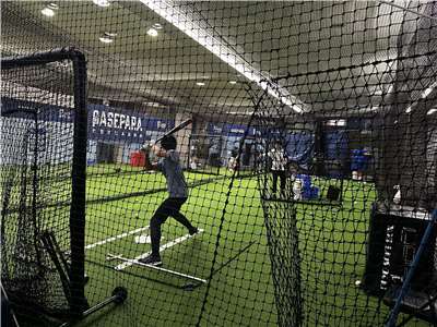 棒球運動員藉由運動科技獲得更精準地訓練。 (楊雨青攝)