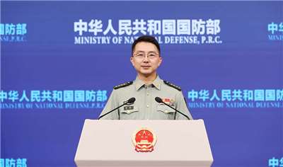 中國國防部發言人蔣斌。(圖：中國國防部)