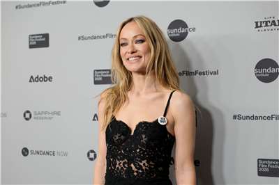 美國女星兼導演懷爾德(Olivia Wilde)出席日舞影展(Sundance Film Festival)。