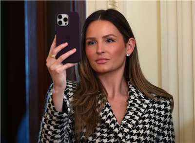 美國總統川普的女秘書馬丁(Margo Martin)。 (AFP)