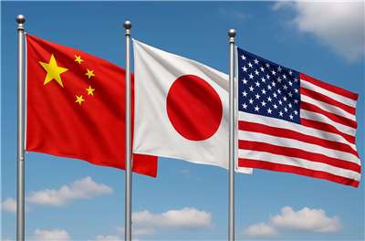美中日關係。(AI製圖)