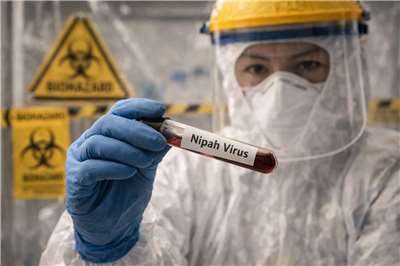 印度出現2立百病毒病例，當局稱已及時控制疫情。示意圖。(AI生成圖)