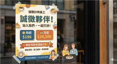 2026年元旦起最低工資連10年調漲，明年最低月薪有望破3萬。(AI生成)