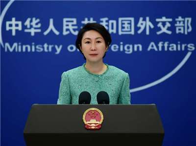 中國外交部發言人毛寧。(X@MFA_China)
