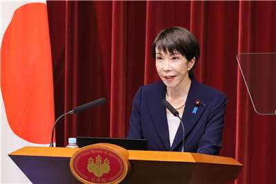 日本首相高市早苗19日宣布將於23日解散眾議院，並表示若重選席次沒有過半，將會引咎辭職。(圖：日本首相官邸)