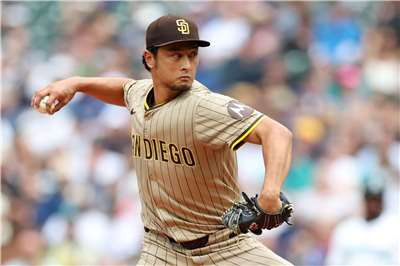 聖地牙哥教士隊日籍投手達比修有。