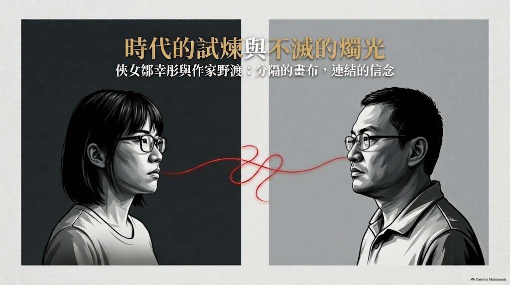 以文會友認識俠女鄒幸彤和她的未婚夫作家野渡(AI圖∕程寬厚)