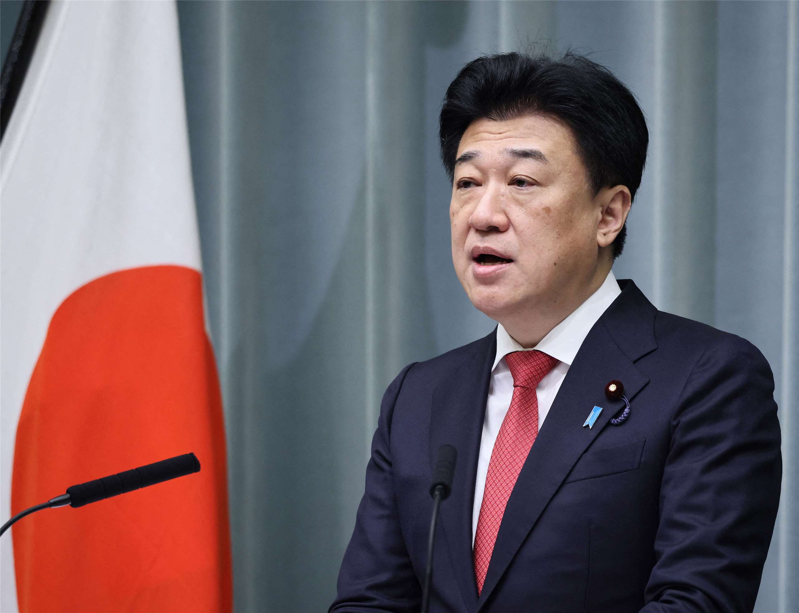 日本內閣官房長官木原稔(Minoru Kihara)。資料照。