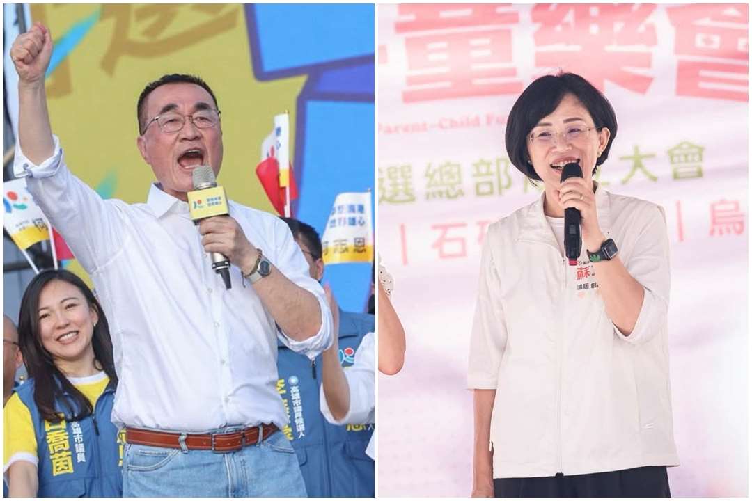 2026新北市長選戰進入倒數，最新民調顯示國民黨參選人李四川(左)目前領先民進黨參選人蘇巧慧(右)6.7個百分點。(合成圖/FB@李四川Hammer Lee/FB@蘇巧慧)