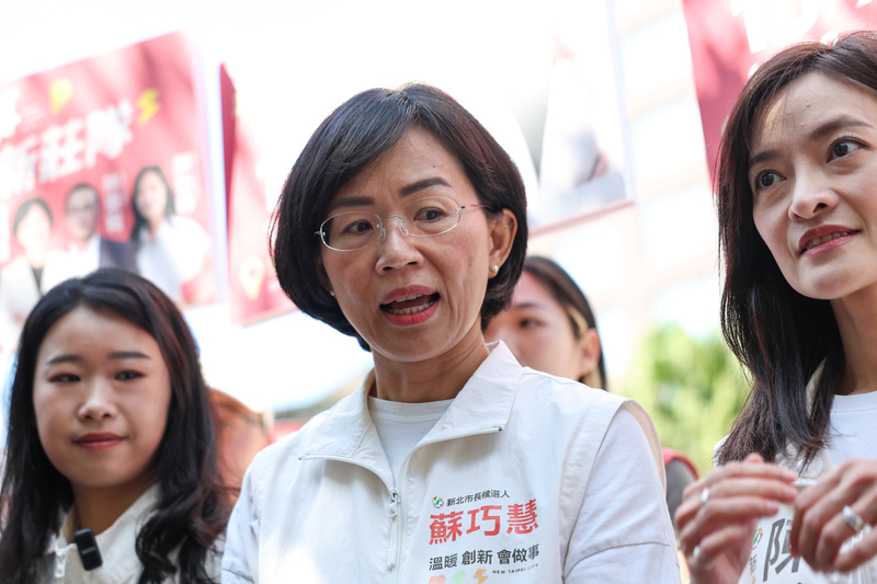 台北市長蔣萬安拋松山機場遷移，民進黨新北市長參選人蘇巧慧表示，選前50天拋出這樣想法不太負責。資料照。