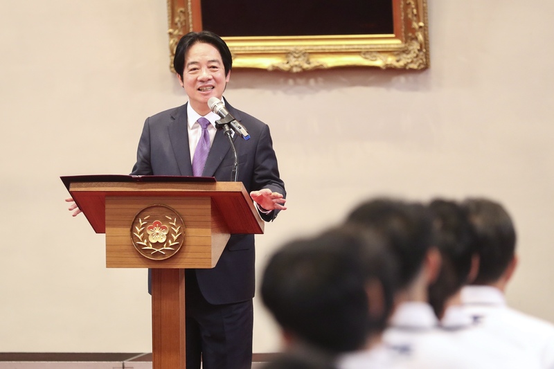 總統賴清德（圖）6日在總統府接見「2026年第20屆愛知名古屋亞洲運動會」台灣代表團，感謝選手辛
勞，為國家爭取榮譽。
