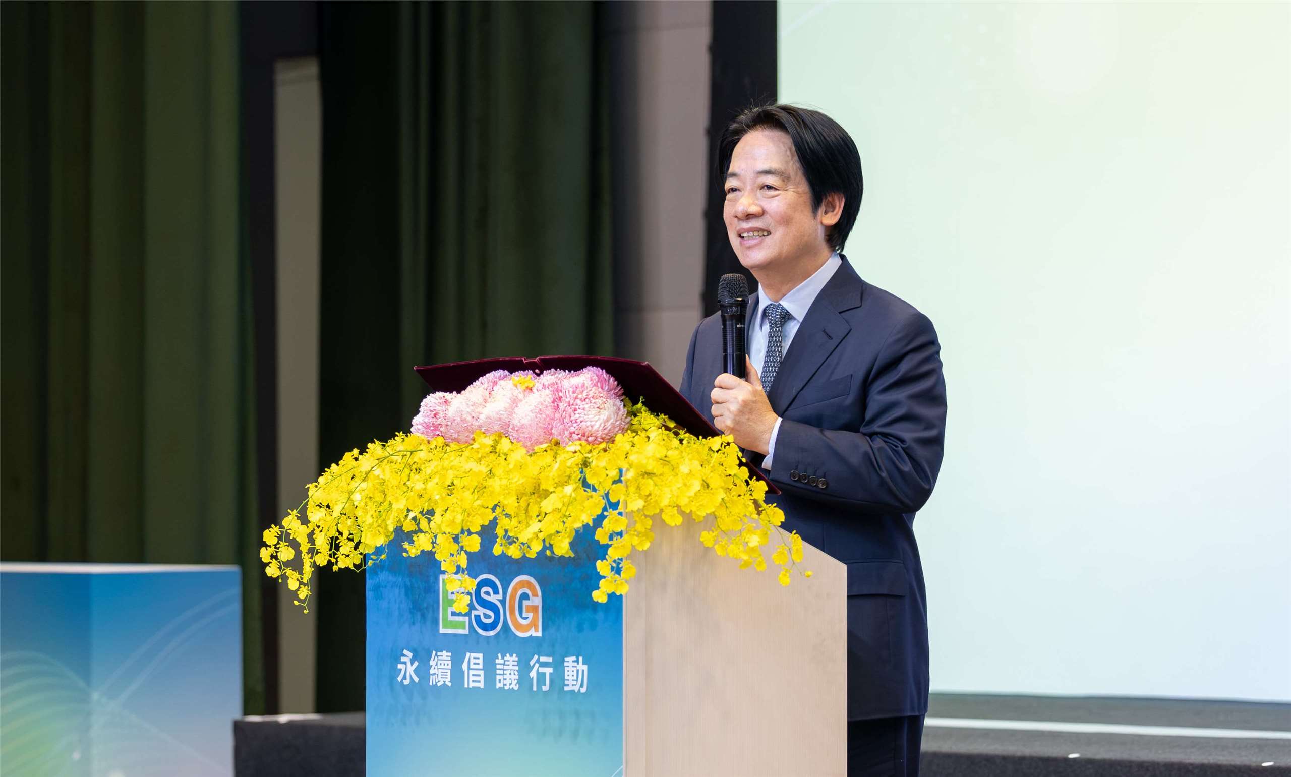 賴清德總統出席「2026玉山ESG永續倡議行動」。(圖：總統府)