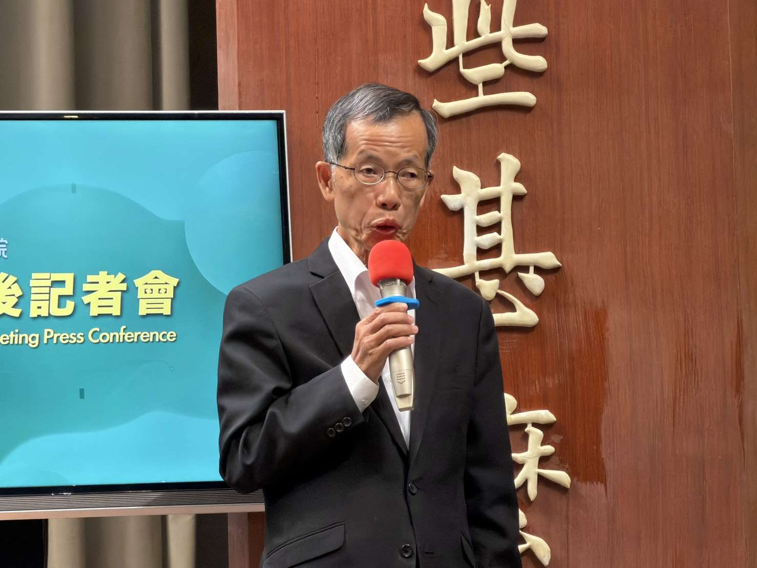資安署署長蔡福隆。(鄭佑漢 攝)