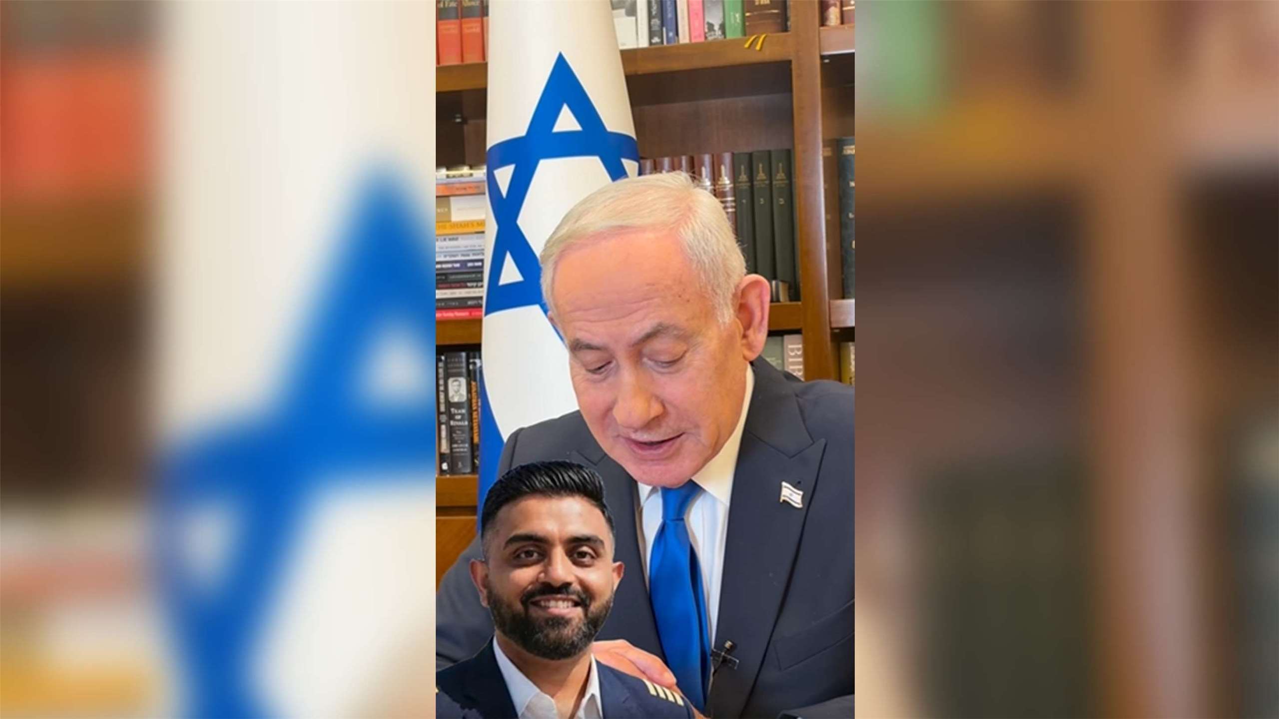 以色列總理尼坦雅胡(Benjamin Netanyahu)在與住院接受治療的印度籍機長馬查爾(Smit Machchhar)通電話時表示，「你是印度與以色列這兩個勇敢民族的真正英雄，也是全世界的英雄。」並邀請馬查爾以貴賓身分訪問以色列。(翻攝Benjamin Netanyahu臉書)