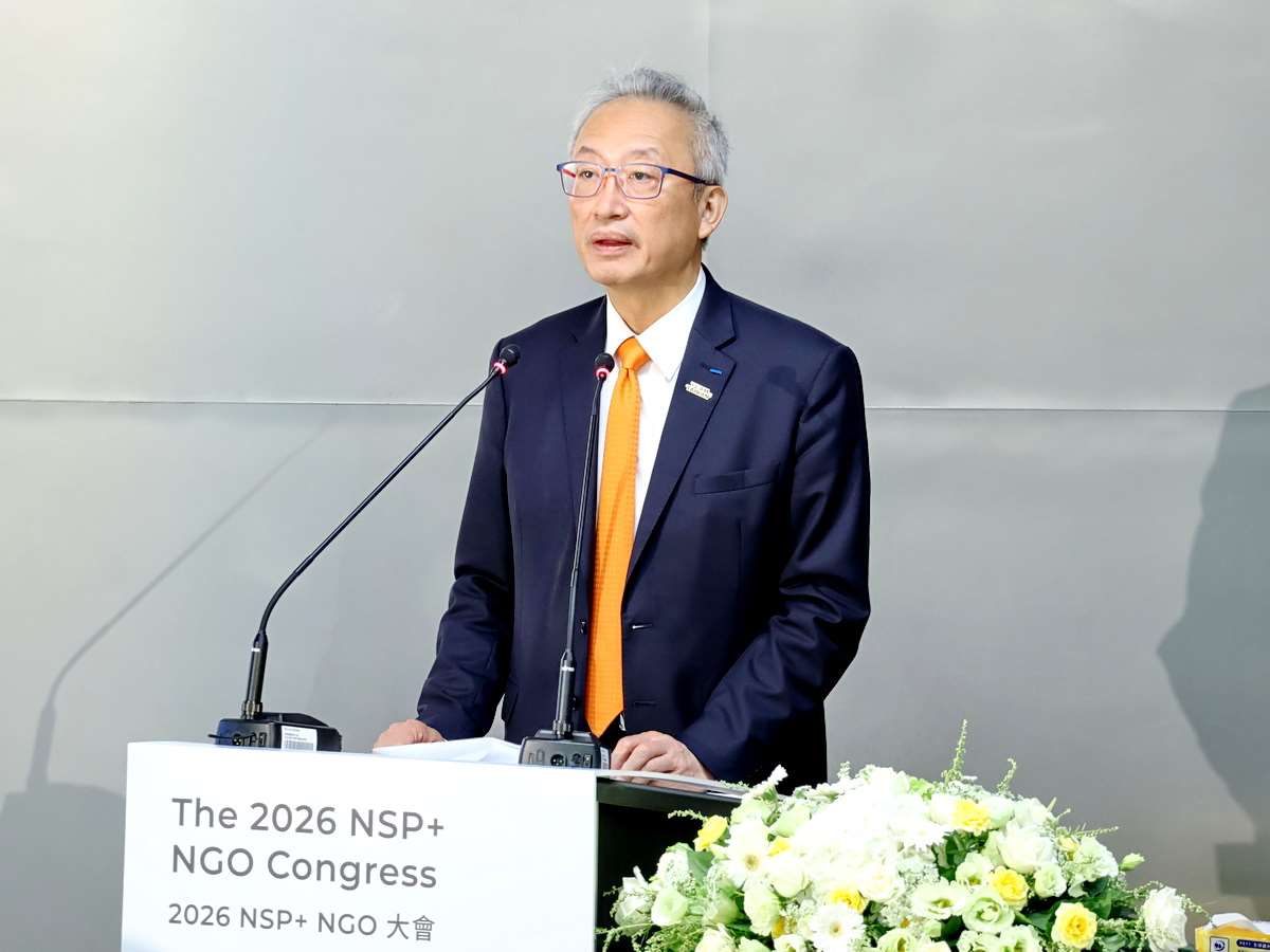 外交部政務次長吳志中8日出席台亞會活動時表示，地緣政治環境愈來愈複雜，非政府組織的合作變得更加重要 (央廣記者王照坤 攝)