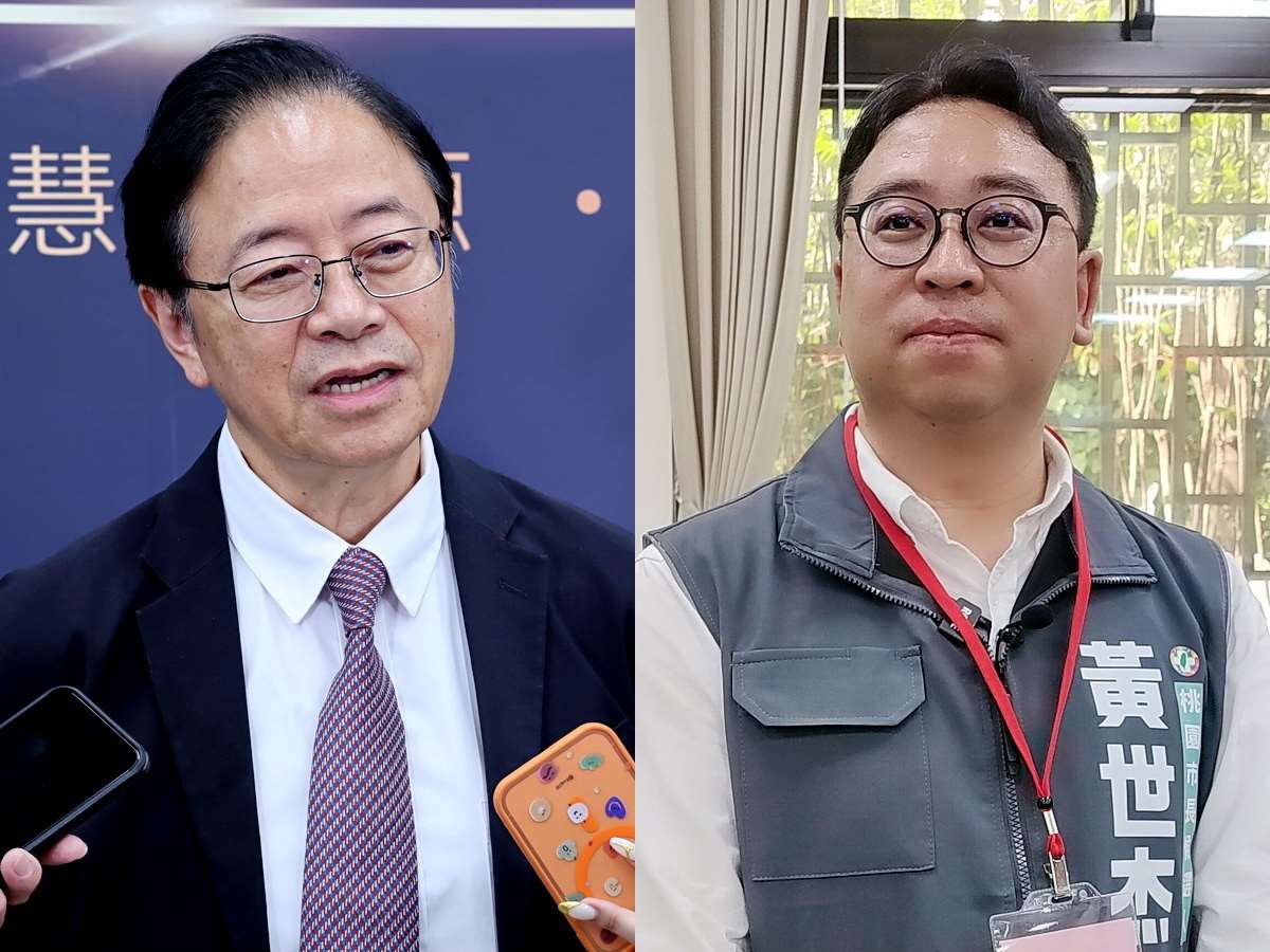 民進黨桃園市長參選人黃世杰(右)南區競選總部預定3日舉辦成立大會，爭取連任的桃園市長張善政(左)則規劃10月中下旬成立 (合成圖，央廣檔案/記者王照坤 攝)