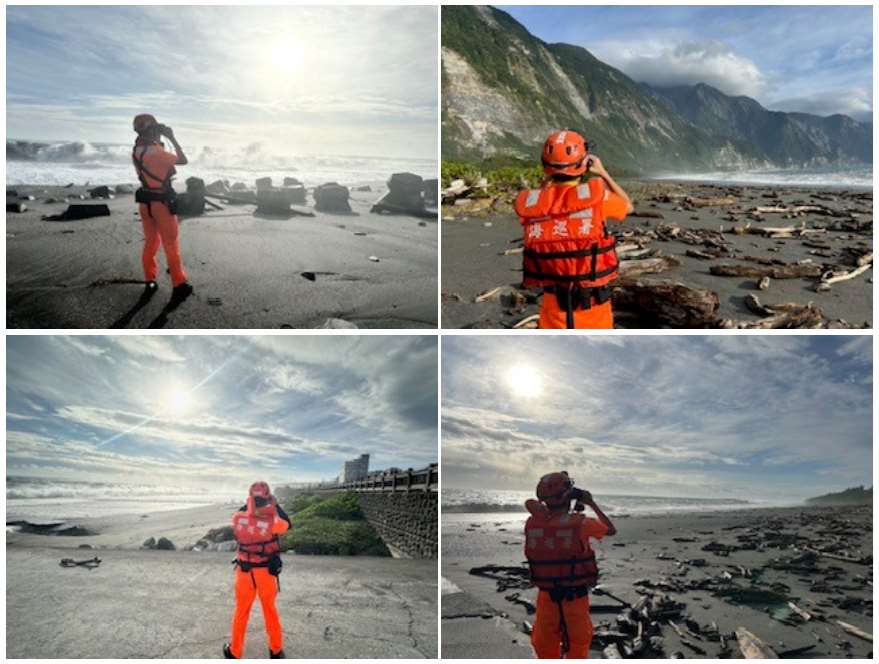 海巡署表示，民眾颱風期間進地方政府公告劃設警戒區觀浪，可依災害防救法開舉發單，將嚴格取締並移送地方政府裁罰。(圖：海巡署)