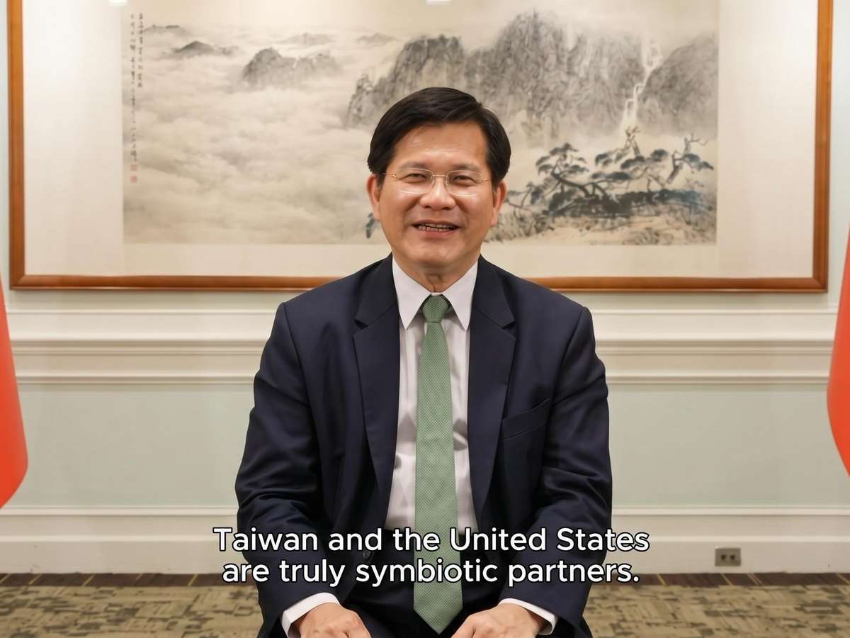 外交部長林佳龍在華府智庫的專題演說中表示，當前全球經貿關注重點已轉向安全、韌性與信任，因此期盼台美共生夥伴關係可以持續深化。(外交部提供)