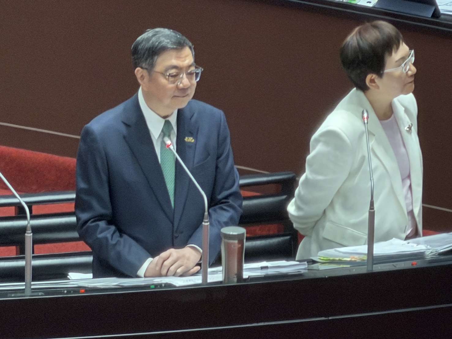 行政院長卓榮泰2日於立法院備詢。(鄭佑漢 攝)