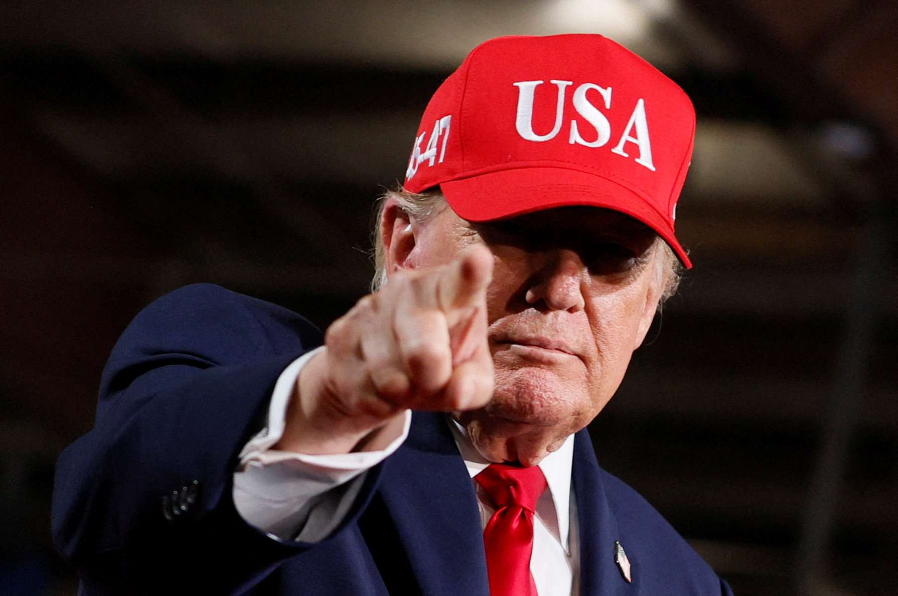 美國總統川普(Donald Trump)14日出席一場在蒙大拿州舉行的造勢活動。