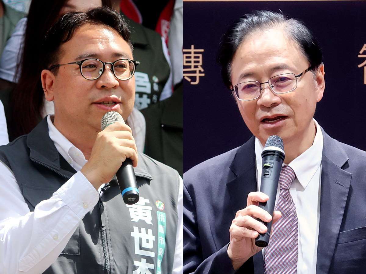關於SRF設廠爭議，桃園市長張善政陣營認為當年進駐桃科程序啟人疑竇，黃世杰陣營則批評對手拿舊議題進行選舉操作 (合成圖，央廣檔案/記者王照坤 攝)