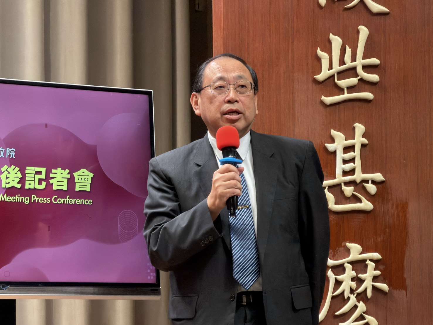 民航局副局長楊國峯。(鄭佑漢 攝)