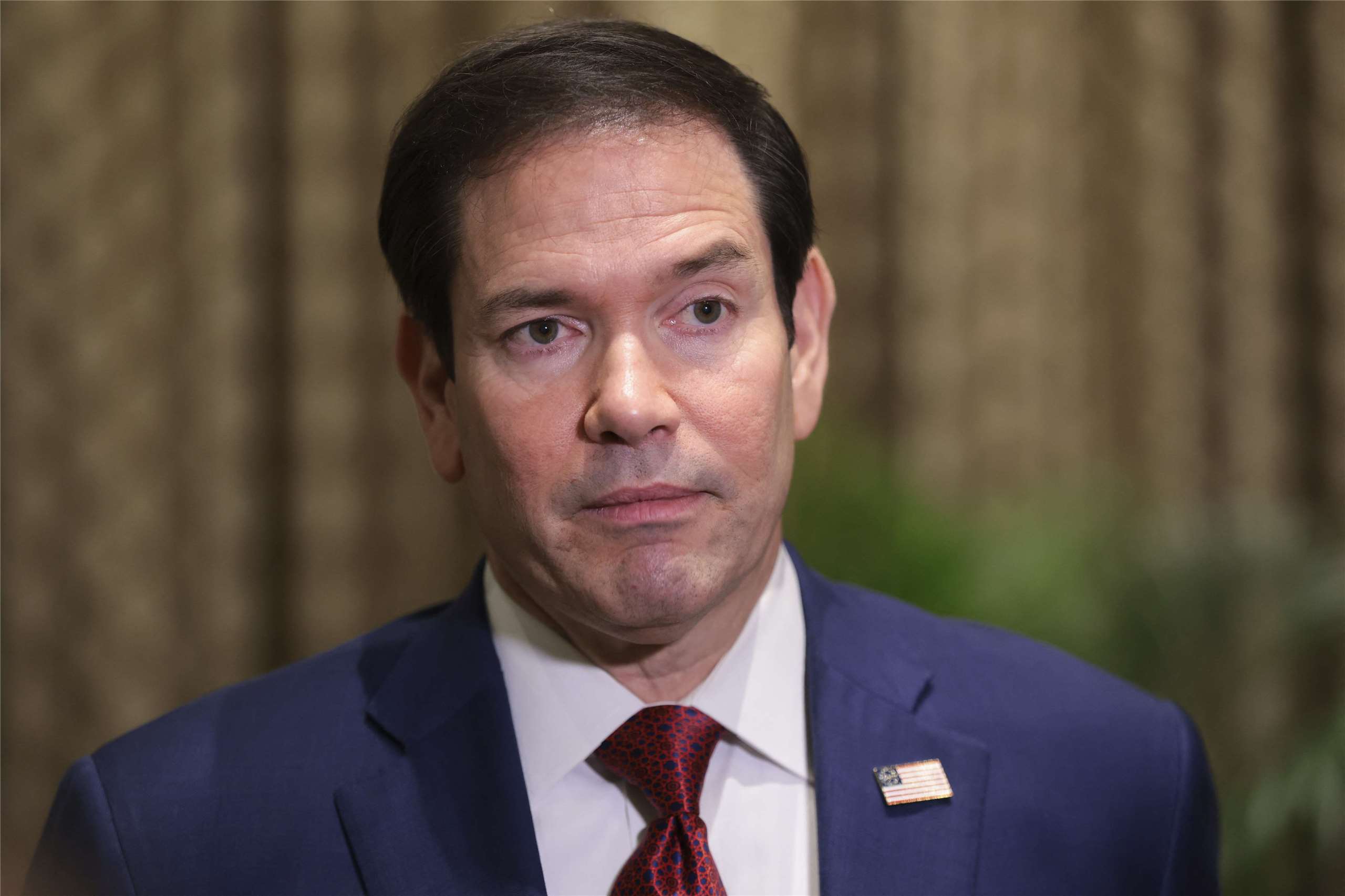 美國國務卿盧比歐(Marco Rubio)(圖)正在印度訪問，他在接受媒體訪問時表示，星鏈限速為馬斯克(Elon Musk)決定。