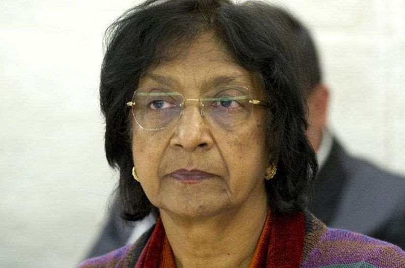 諾貝爾和平獎得主皮萊(Navi Pillay)14日抨擊美國總統川普(Donald Trump)針對國際刑事法院(ICC)的「非法」制裁。(UN Photo/Violaine Martin)
