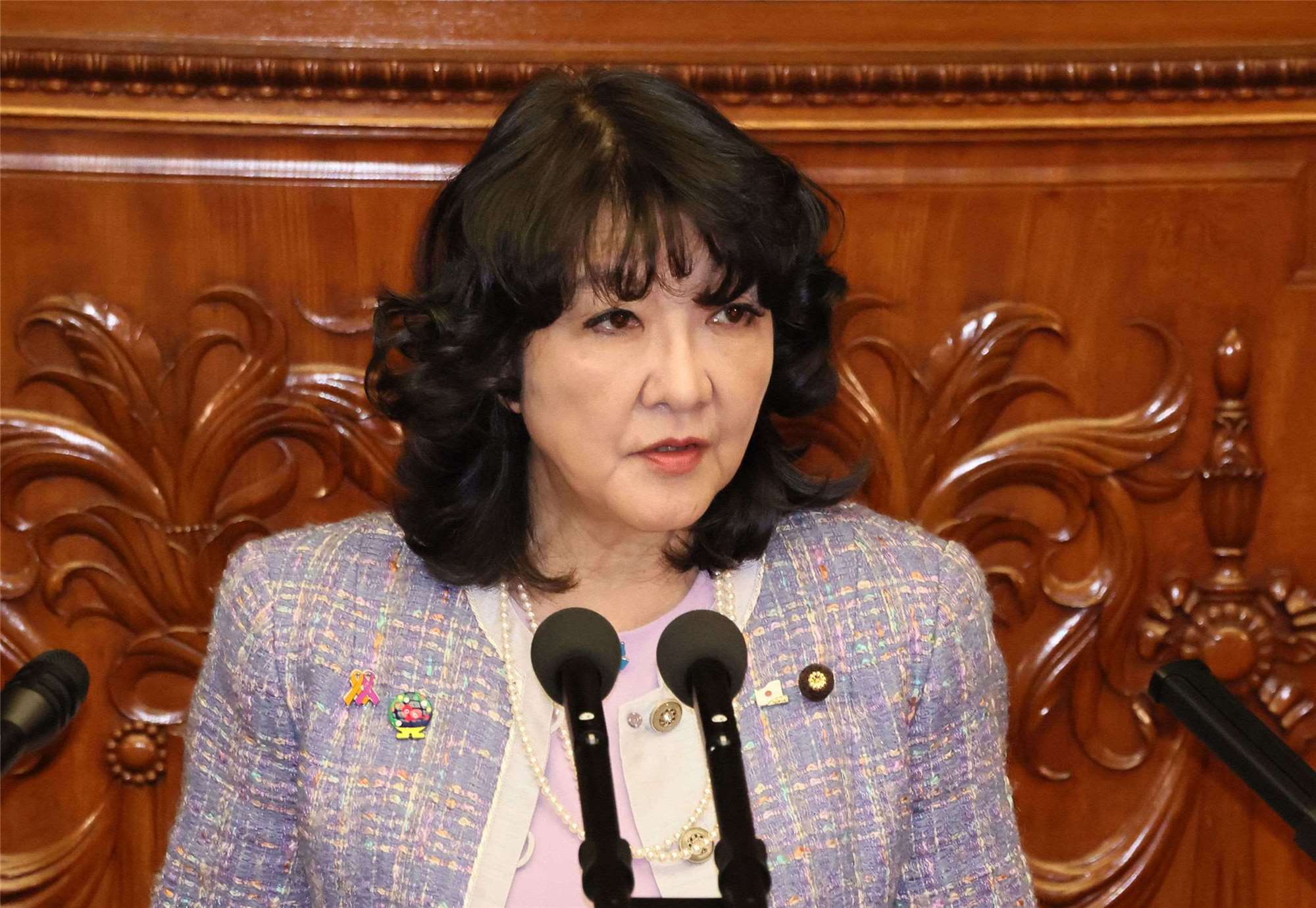 日本財務大臣片山皋月表示，政府將統一貨幣政策口徑。資料照。