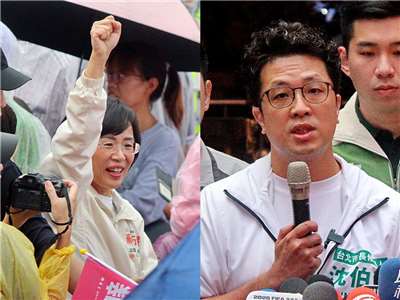 民進黨新北市長參選人蘇巧慧(左)舉辦北新莊聯合競選總部成立大會，民進黨台北市長參選人沈伯洋(右)出席 (合成圖，央廣檔案/記者王照坤 攝)