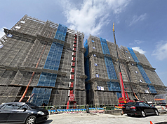社會住宅供不應求，圖為嘉義縣民雄鄉「福樂安居」社會住宅預計2027年完工。資料照片。