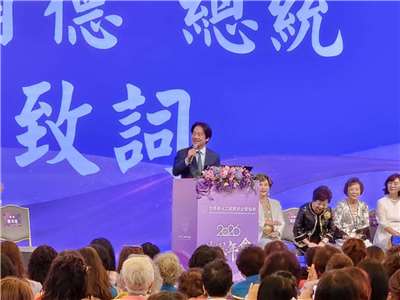 賴清德總統出席世華2026世界年會開幕典禮，肯定世華對台灣及國際社會的貢獻。（劉玉秋攝）