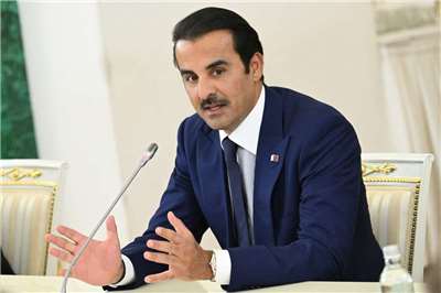 卡達元首塔米姆（Tamim bin Hamad Al Thani）。(AFP)