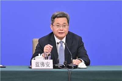 中國財政部部長藍佛安20日呼籲亞太經濟合作會議（APEC）成員加強對話，維護區域經濟金融穩定。資料照。