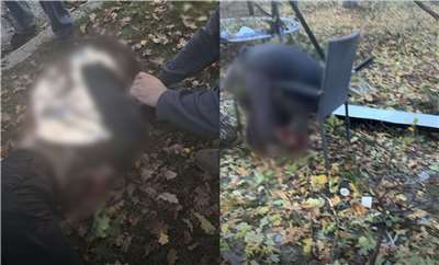 俄羅斯19日出動無人機，襲擊哈爾科夫州一座村莊的公園造成6人喪命，其中包括3名孩童。(圖:FB/zelenskyy.official)
