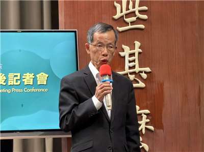 資安署署長蔡福隆。(鄭佑漢 攝)