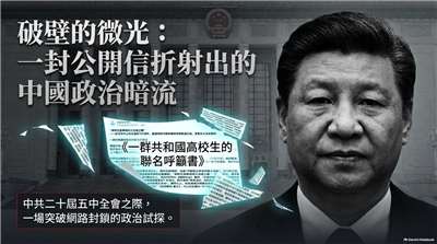 公開信背後的中國政治暗流(AI圖∕程寬厚)