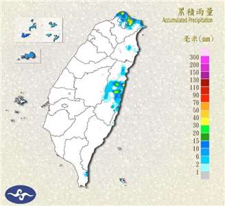 今明2天東北季風增強，北、東部有雨轉涼，7至9日平地低溫探16度；最快今天西北太平洋將3颱共舞，對台皆無威脅。(圖:交通部中央氣象署)