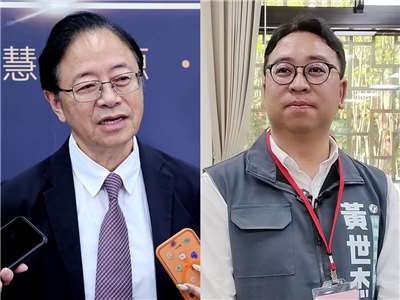 民進黨桃園市長參選人黃世杰(右)南區競選總部預定3日舉辦成立大會，爭取連任的桃園市長張善政(左)則規劃10月中下旬成立 (合成圖，央廣檔案/記者王照坤 攝)
