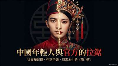 中國年輕人與官方的拉鋸：從高額彩禮到課本中的《簡·愛》(AI 圖)